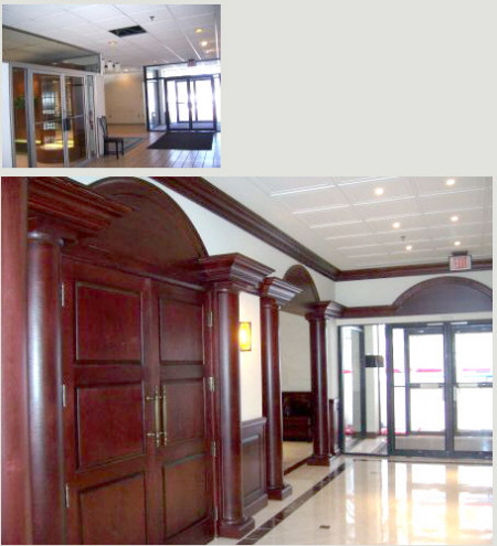 Zydus Foyer Renovation Before and After