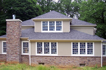 Completed Residence - 7,200 sq.ft. Stone and Stacco Finish 
